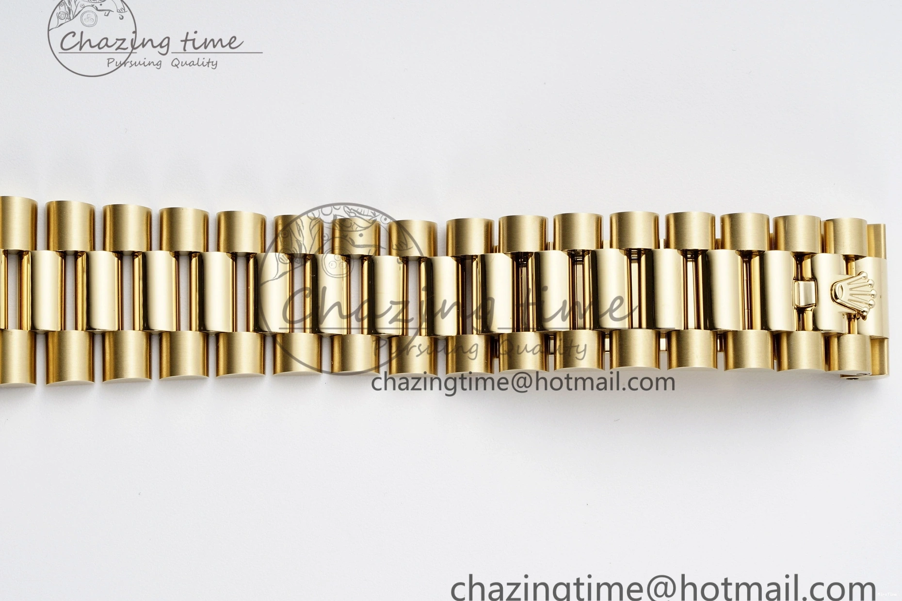 MiroTime 0505 Comfortable DayDate 40 YG JDF Gain Weight 904L Steel YG Dial Roman Markers on President Bracelet A2836 V 1821